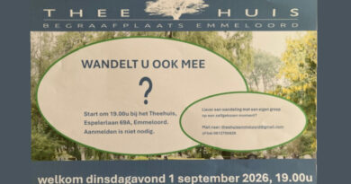 Avondwandeling begraafplaats Emmeloord 1 September